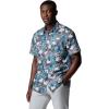 Columbia Men’s Super Slack Tide Camp Shirt Short Sleeve(Shark Tropicfield)