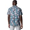 Columbia Men’s Super Slack Tide Camp Shirt Short Sleeve(Shark Tropicfield)