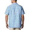 Columbia Men’s Super Slack Tide Camp Shirt Short Sleeve(Skyler Marlin Palms Print)