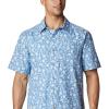 Columbia Men’s Super Slack Tide Camp Shirt Short Sleeve(Skyler Marlin Palms Print)
