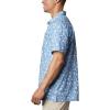 Columbia Men’s Super Slack Tide Camp Shirt Short Sleeve(Skyler Marlin Palms Print)