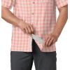 Columbia Men’s Super Slack Tide Camp Shirt Short Sleeve(Sorbet Palaka Plaid)