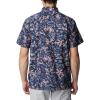 Columbia Men’s Super Slack Tide Camp Shirt Short Sleeve(Tranquil Teal Kona Kraze Print)