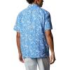 Columbia Men’s Super Slack Tide Camp Shirt Short Sleeve(Vivid Blue Kona Print)