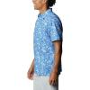 Columbia Men’s Super Slack Tide Camp Shirt Short Sleeve(Vivid Blue Kona Print)