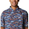 Columbia Men’s Super Slack Tide Camp Shirt Short Sleeve(White Sails Away Print)