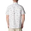 Columbia Men’s Super Slack Tide Camp Shirt Short Sleeve(White Stars N Stripes)