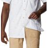 Columbia Men’s Super Slack Tide Camp Shirt Short Sleeve(White Tallyfish)