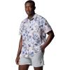Columbia Men’s Super Slack Tide Camp Shirt Short Sleeve(White Tropicfield)