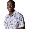 Columbia Men’s Super Slack Tide Camp Shirt Short Sleeve(White Tropicfield)