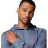 Columbia Men’s Terminal Tackle Hoodie(Carbon Heather/Red Spark Logo)