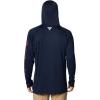 Columbia Men’s Terminal Tackle Hoodie(Collegiate Navy/Sunset Red Logo)