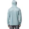 Columbia Men’s Terminal Tackle Hoodie(Crushed Blue Heather/Bright Nectar Logo)