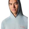 Columbia Men’s Terminal Tackle Hoodie(Crushed Blue/Faded Peach Logo)