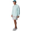 Columbia Men’s Terminal Tackle Hoodie(Icy Morn/Canyon Blue Logo)