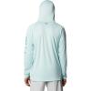 Columbia Men’s Terminal Tackle Hoodie(Icy Morn/Canyon Blue Logo)