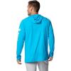 Columbia Men’s Terminal Tackle Hoodie(Ocean Blue/White Logo)