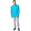 Columbia Men’s Terminal Tackle Hoodie(Ocean Blue/White Logo)
