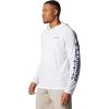 Columbia Men’s Terminal Tackle Hoodie(White/Nightshade Logo)