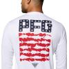 Columbia Mens Terminal Tackle PFG Dare Devil Long Sleeve(White)