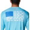 Columbia Men’s Terminal Tackle PFG Fish Flag Long Sleeve(Atoll/Blue Macaw)