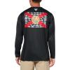 Columbia Men’s Terminal Tackle PFG Fish Flag Long Sleeve(Black/Fl Flag)