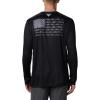 Columbia Men’s Terminal Tackle PFG Fish Flag Long Sleeve(Black/Graphite)