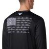 Columbia Men’s Terminal Tackle PFG Fish Flag Long Sleeve(Black/Graphite)
