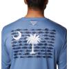 Columbia Men’s Terminal Tackle PFG Fish Flag Long Sleeve(Bluestone/Sc Fish)