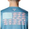 Columbia Men’s Terminal Tackle PFG Fish Flag Long Sleeve(Canyon Blue/Gulf Stream Inshore Slam)