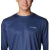 Columbia Men’s Terminal Tackle PFG Fish Flag Long Sleeve(Carbon/Spring Blue Trout Flies)