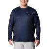 Columbia Men’s Terminal Tackle PFG Fish Flag Long Sleeve(Collegiate Navy/White Alaska Fish)