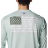 Columbia Men’s Terminal Tackle PFG Fish Flag Long Sleeve(Cool Green/Cypress Alaska Fish)