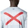 Columbia Men’s Terminal Tackle PFG Fish Flag Long Sleeve(Cool Grey/Al Fish)