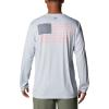 Columbia Men’s Terminal Tackle PFG Fish Flag Long Sleeve(Cool Grey/City Grey)