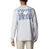 Columbia Men’s Terminal Tackle PFG Fish Flag Long Sleeve(Cool Grey/Sc Fish)