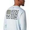 Columbia Men’s Terminal Tackle PFG Fish Flag Long Sleeve(Cool Grey/Sorbet)