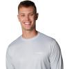 Columbia Men’s Terminal Tackle PFG Fish Flag Long Sleeve(Cool Grey/Vivid Blue)