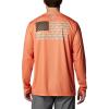 Columbia Men’s Terminal Tackle PFG Fish Flag Long Sleeve(Dusty Orange/Deep Olive)