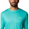Columbia Men’s Terminal Tackle PFG Fish Flag Long Sleeve(Electric Turquoise/Sun Glow)