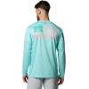 Columbia Men’s Terminal Tackle PFG Fish Flag Long Sleeve(Gulf Stream/Sorbet)
