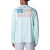 Columbia Men’s Terminal Tackle PFG Fish Flag Long Sleeve(Icy Morn/Canyon Blue)