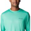 Columbia Men’s Terminal Tackle PFG Fish Flag Long Sleeve(Light Jade/Metal Inshore Fish)