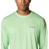Columbia Men’s Terminal Tackle PFG Fish Flag Long Sleeve(Lime Glow/Vivid Blue)