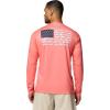 Columbia Men’s Terminal Tackle PFG Fish Flag Long Sleeve(Melonade)