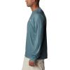 Columbia Men’s Terminal Tackle PFG Fish Flag Long Sleeve(Metal/Key West Bass Lures)