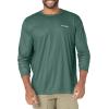 Columbia Men’s Terminal Tackle PFG Fish Flag Long Sleeve(Metal/Key West Bass Lures)