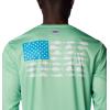 Columbia Men’s Terminal Tackle PFG Fish Flag Long Sleeve(Ocean Mint/Ocean Blue Offshore Slam)