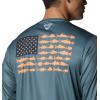 Columbia Men’s Terminal Tackle PFG Fish Flag Long Sleeve(Pond/Koi)