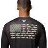 Columbia Men’s Terminal Tackle PFG Fish Flag Long Sleeve(Shark/Cypress)